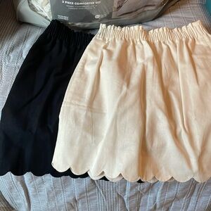 NWT J CREW scalloped edge skirts